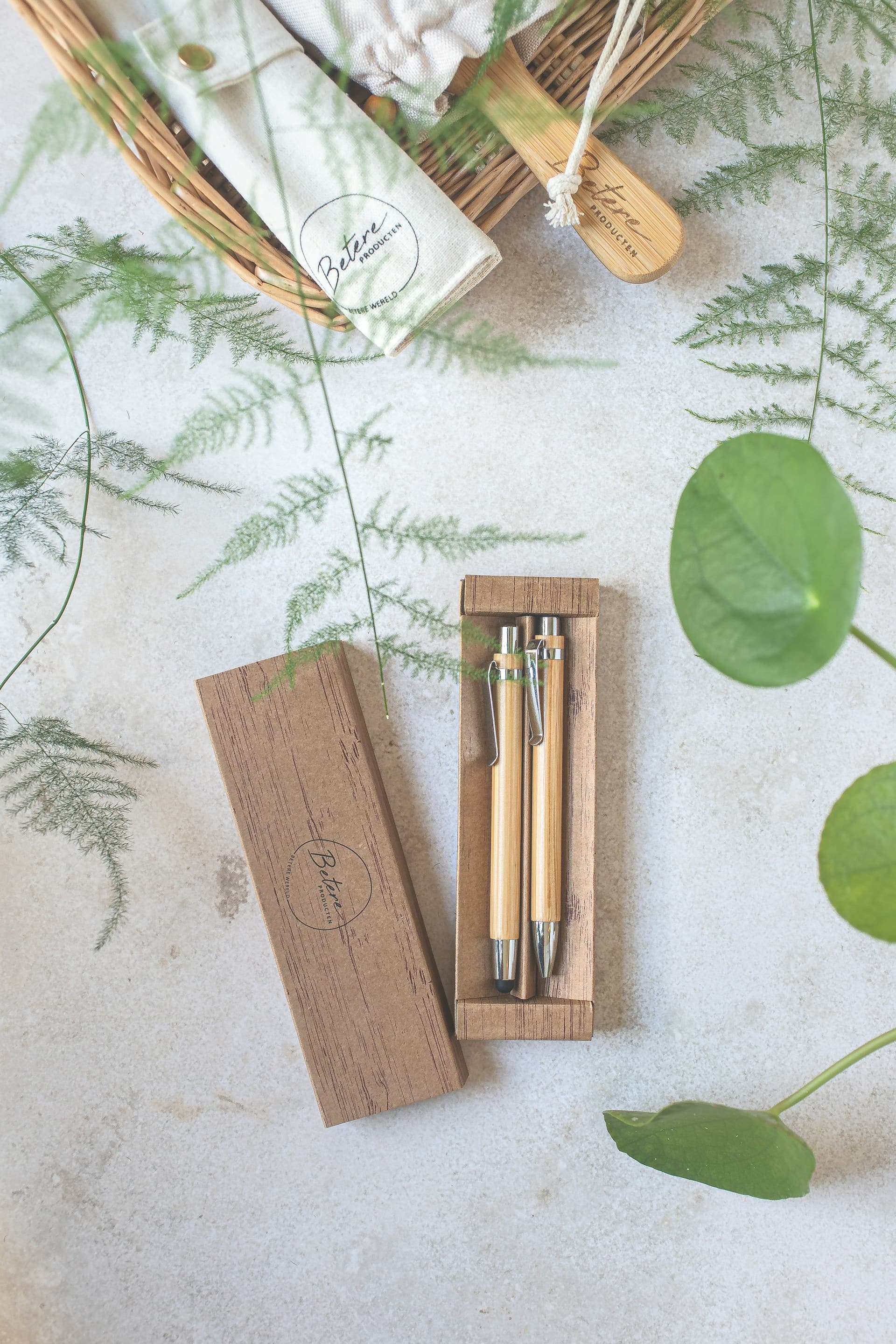 Custom Laser Engraved Bamboo Pens and Executive Office Stationery