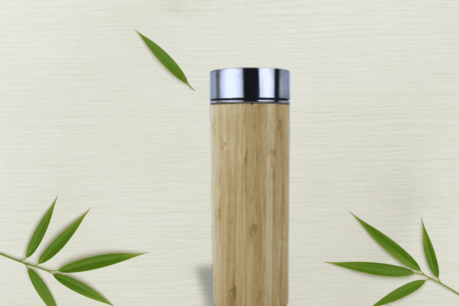 Merceque Bamboo Water Bottle  - Sustainable Bamboo Eco-Gift