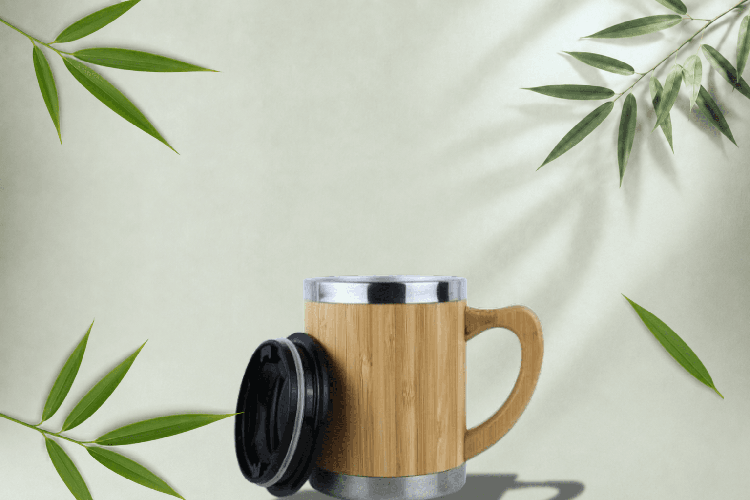 Merceque Bamboo Coffee Mug - Sustainable Bamboo Eco-Gift